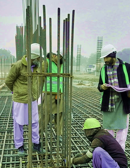 Construction site and building services