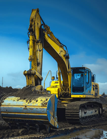 Heavy construction equipment rental services